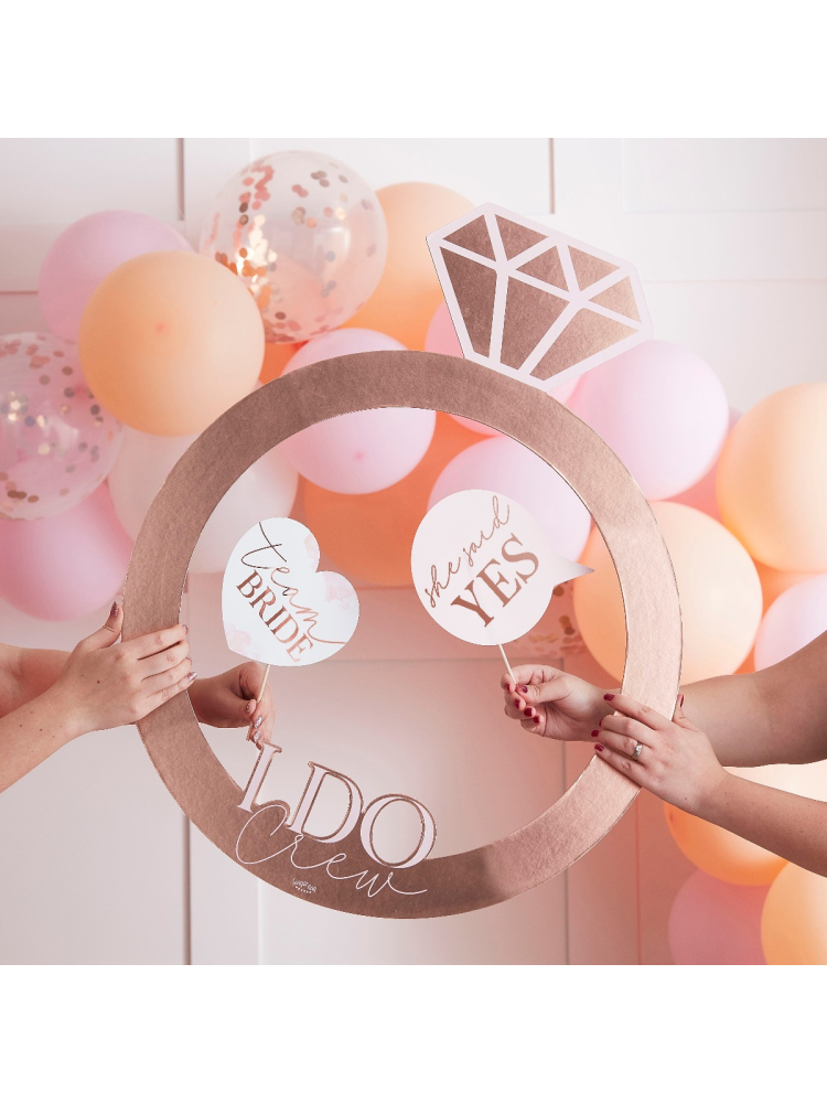 Ginger Ray HN-813 Blush Hen Cadre Photobooth main product photo