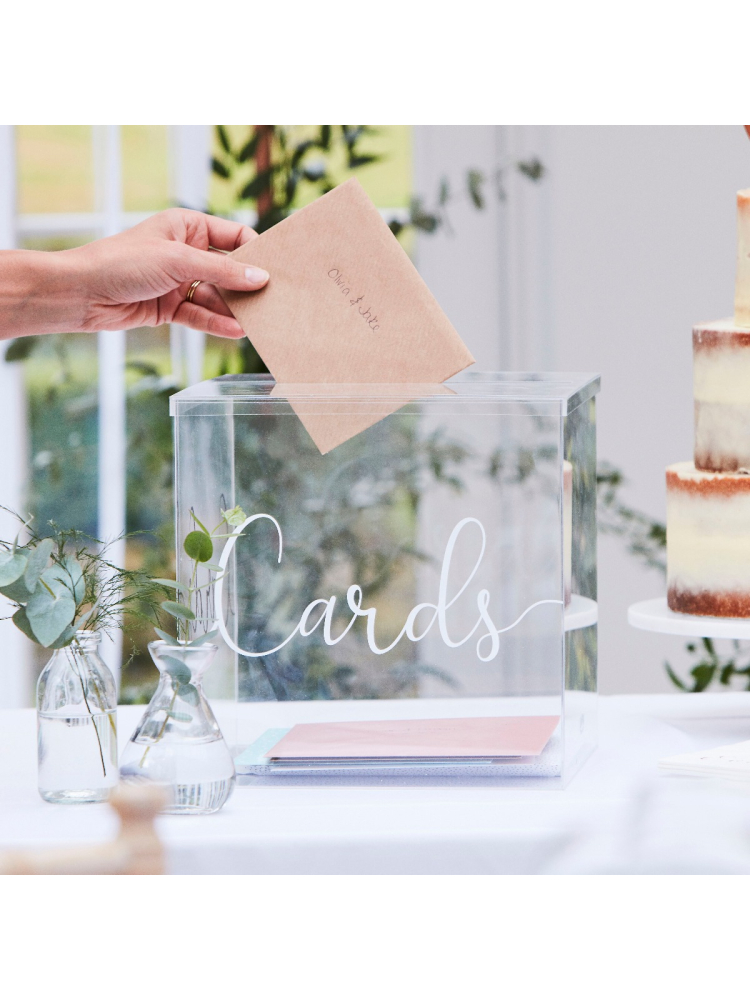 Ginger Ray BR-325 Botanical Wedding Boîte à Cartes main product photo