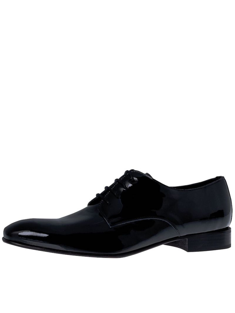 Mr. Fiarucci Nick Black Patent Chaussures de Mariage Homme main product photo