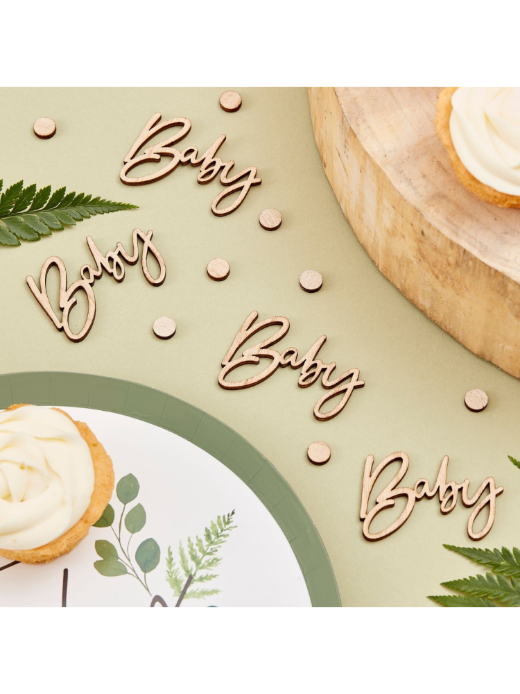 Ginger Ray BAB-121 Botanical Baby Confettis de Table main product photo