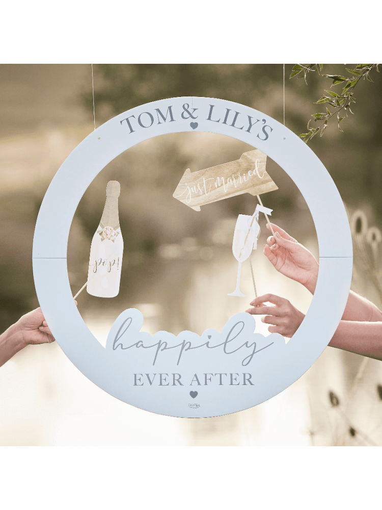 Ginger Ray PAMA-127 Personnalisable Cadre Photo Booth de Mariage main product photo