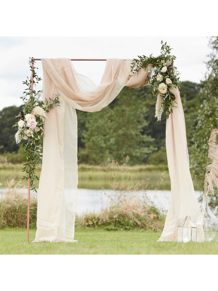 Ginger Ray PAMA-131 Backdrop Draperie Taupe main product photo