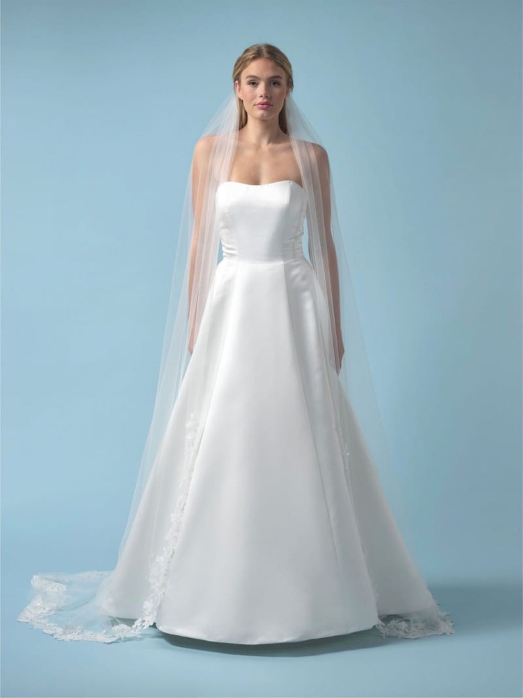 Poirier S428-280-SOFT Voile Fleurs Bord Dentelle - 280 cm main product photo