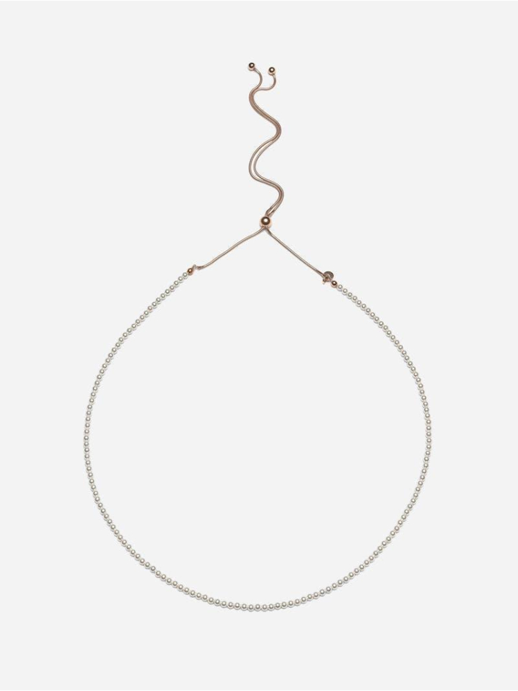 Abrazi Jorja Pearl Necklace Rose main product photo