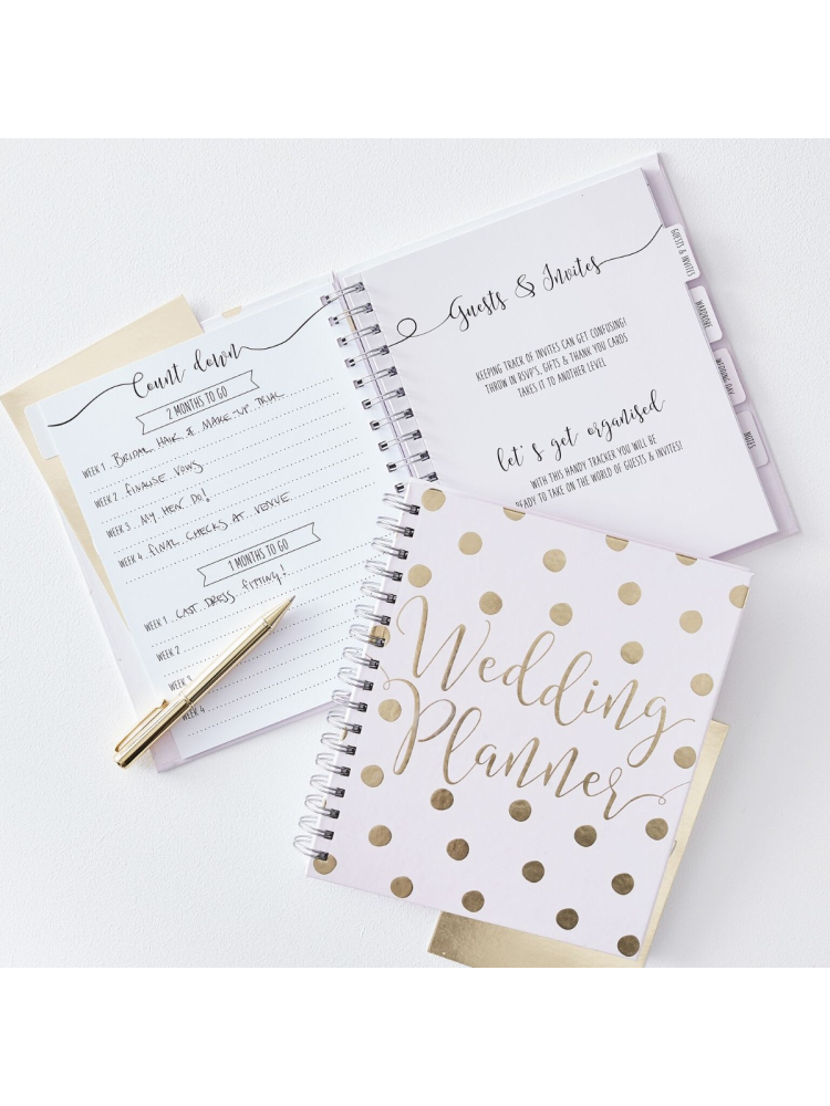 Ginger Ray GO-155 Gold Wedding Planificateur de mariage main product photo