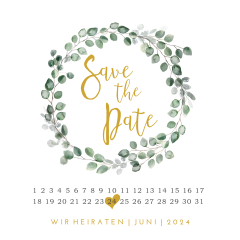 Save the date carte