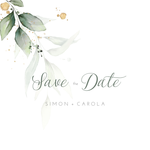 Save the date carte